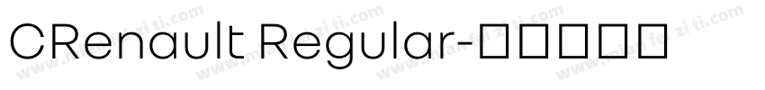 CRenault Regular字体转换
